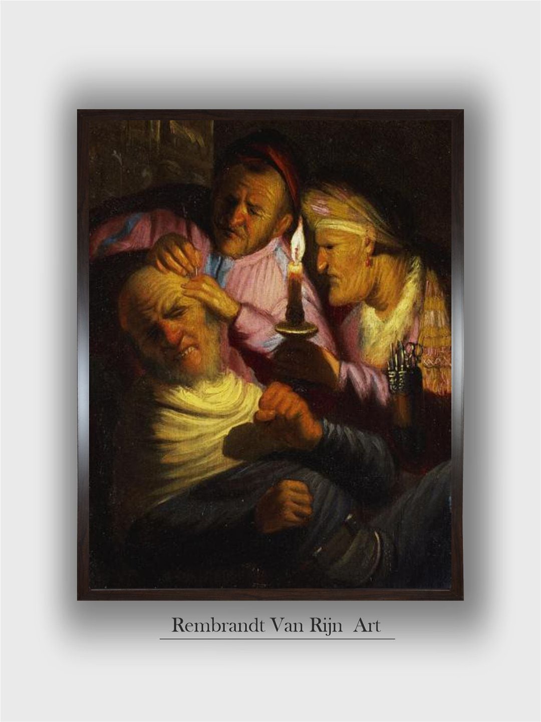 

The Art House Rembrandt Van Rijn Wall Art, Black