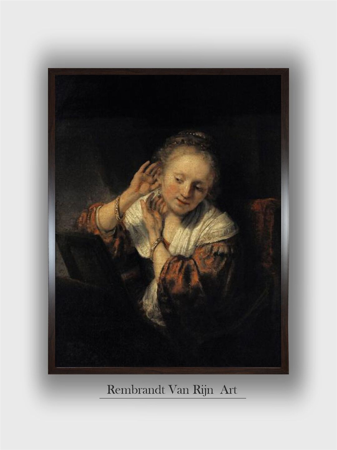 

The Art House Black Wooden Painting Wall Art