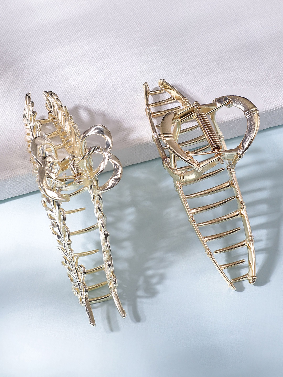 

Rubans Set of 2 Claw Clip, Gold
