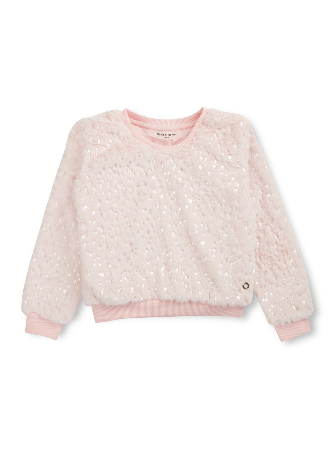 

Gini and Jony Girls Self Design Fleece Pullover Sweatshirt, Pink