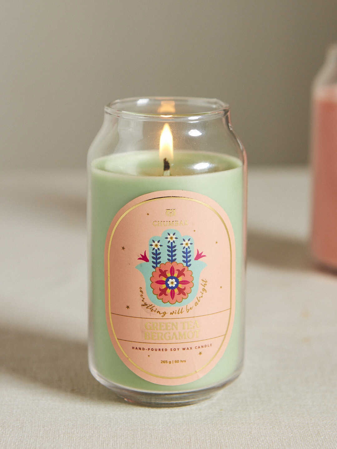 

Chumbak Green & Orange Tea & Bergamot Scented Candle