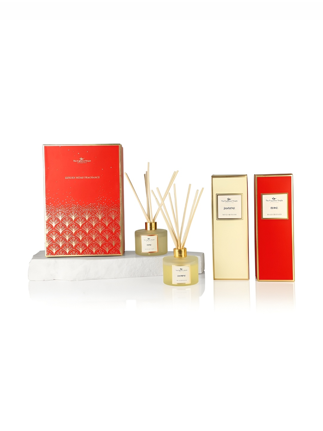 

The Fragrance People Transparent & Red 2Pcs Aroma Oil Diffuser