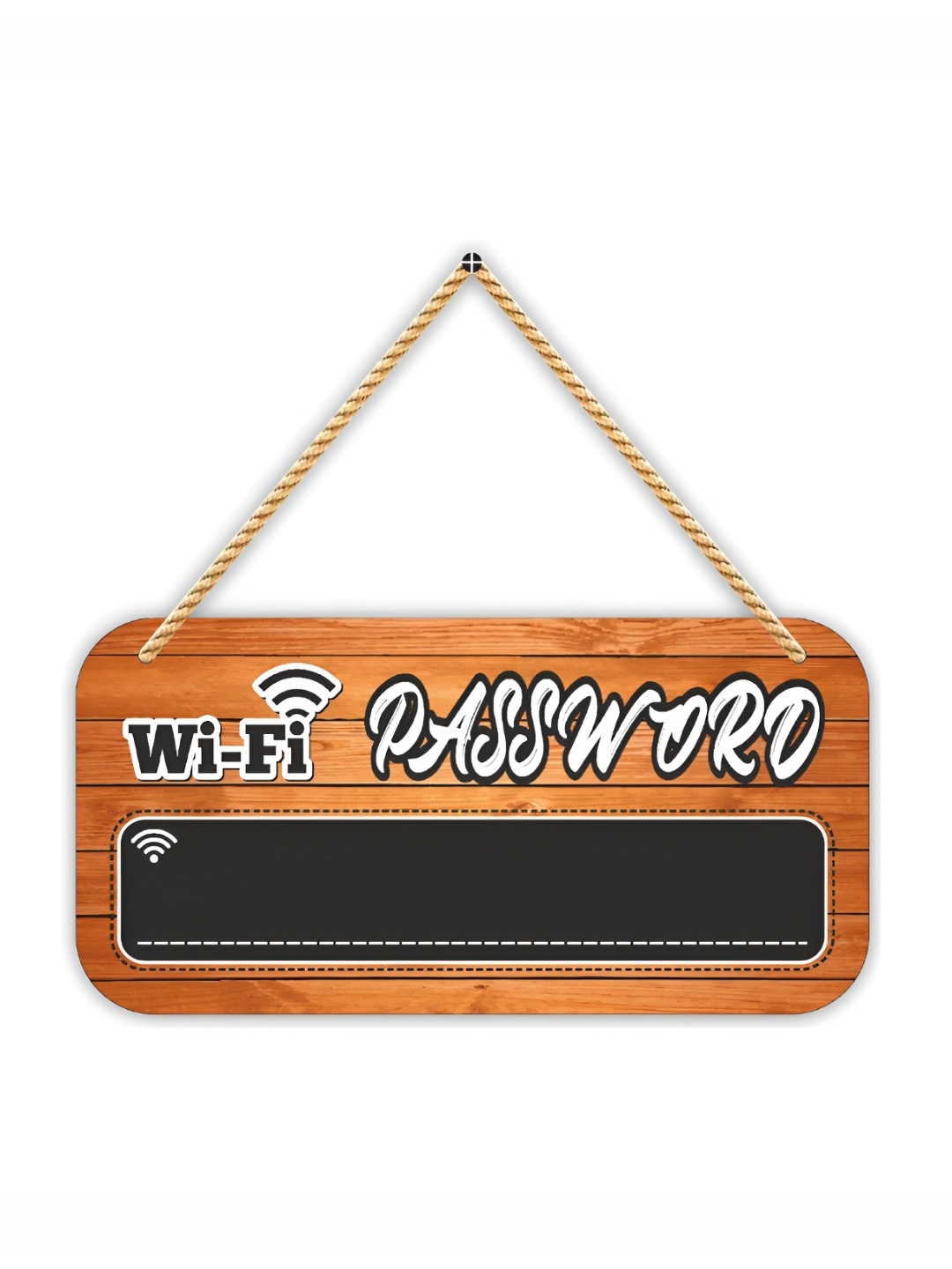

CVANU Brown Printed Wooden Wall Hanging
