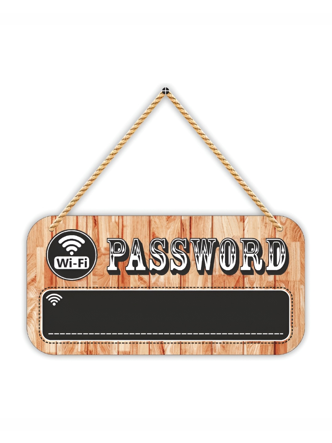 

CVANU Brown & Black Printed Rectangle Wooden Signs and Plaques