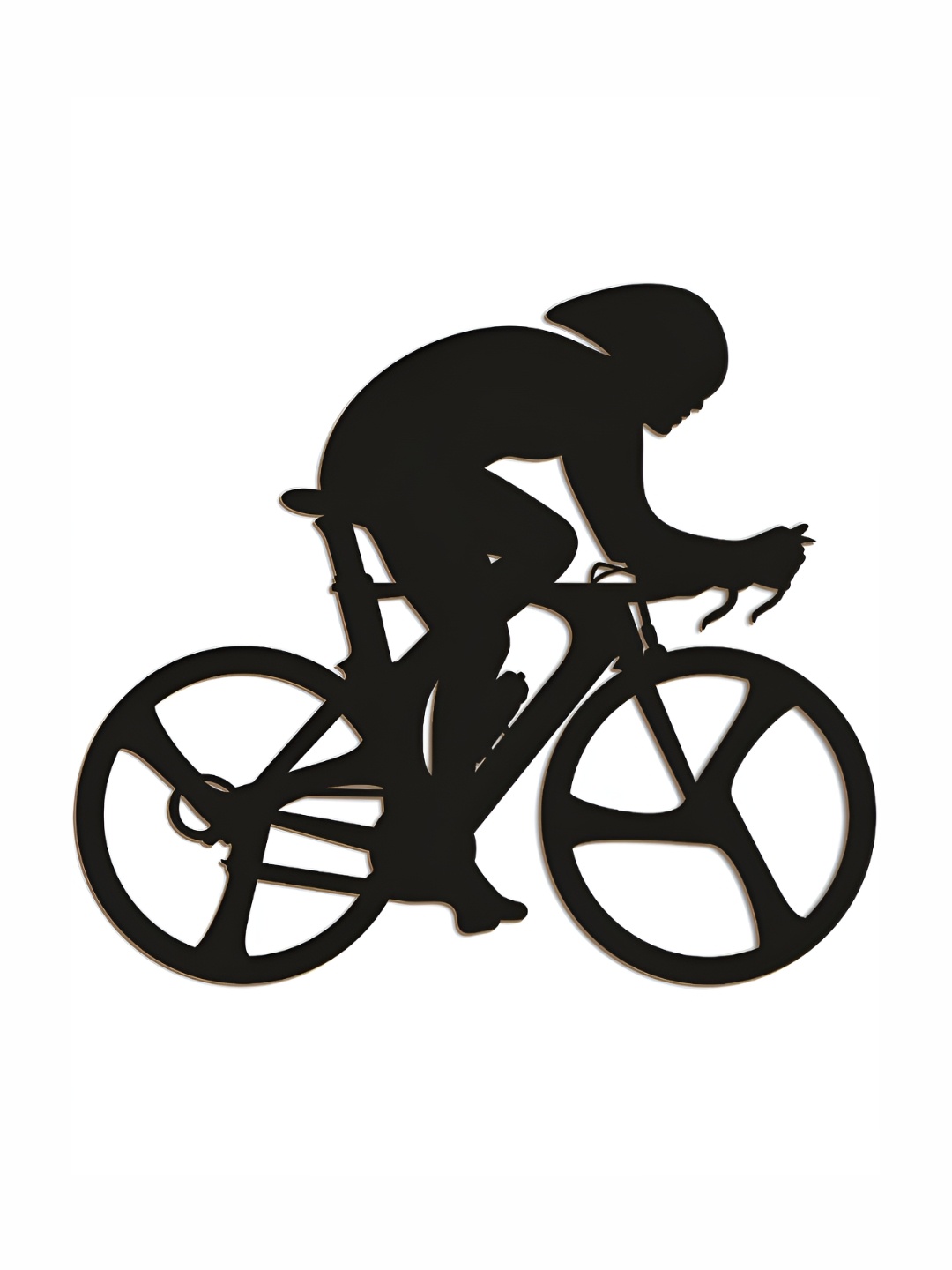 

CVANU Black Wooden Ride Bicycle Wall Hanging