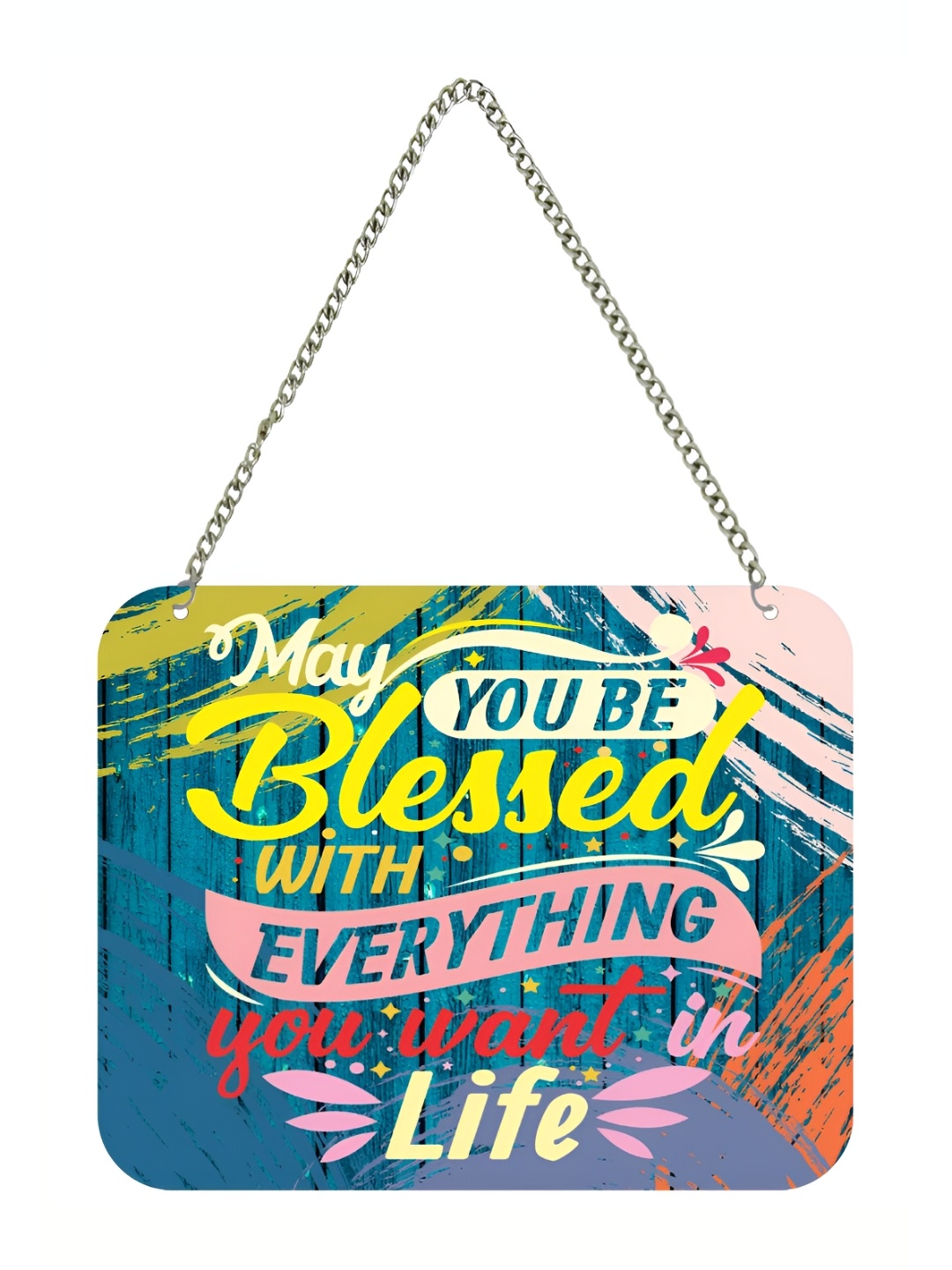 CVANU Blue & Yellow Heat Resistance Wall Hanging