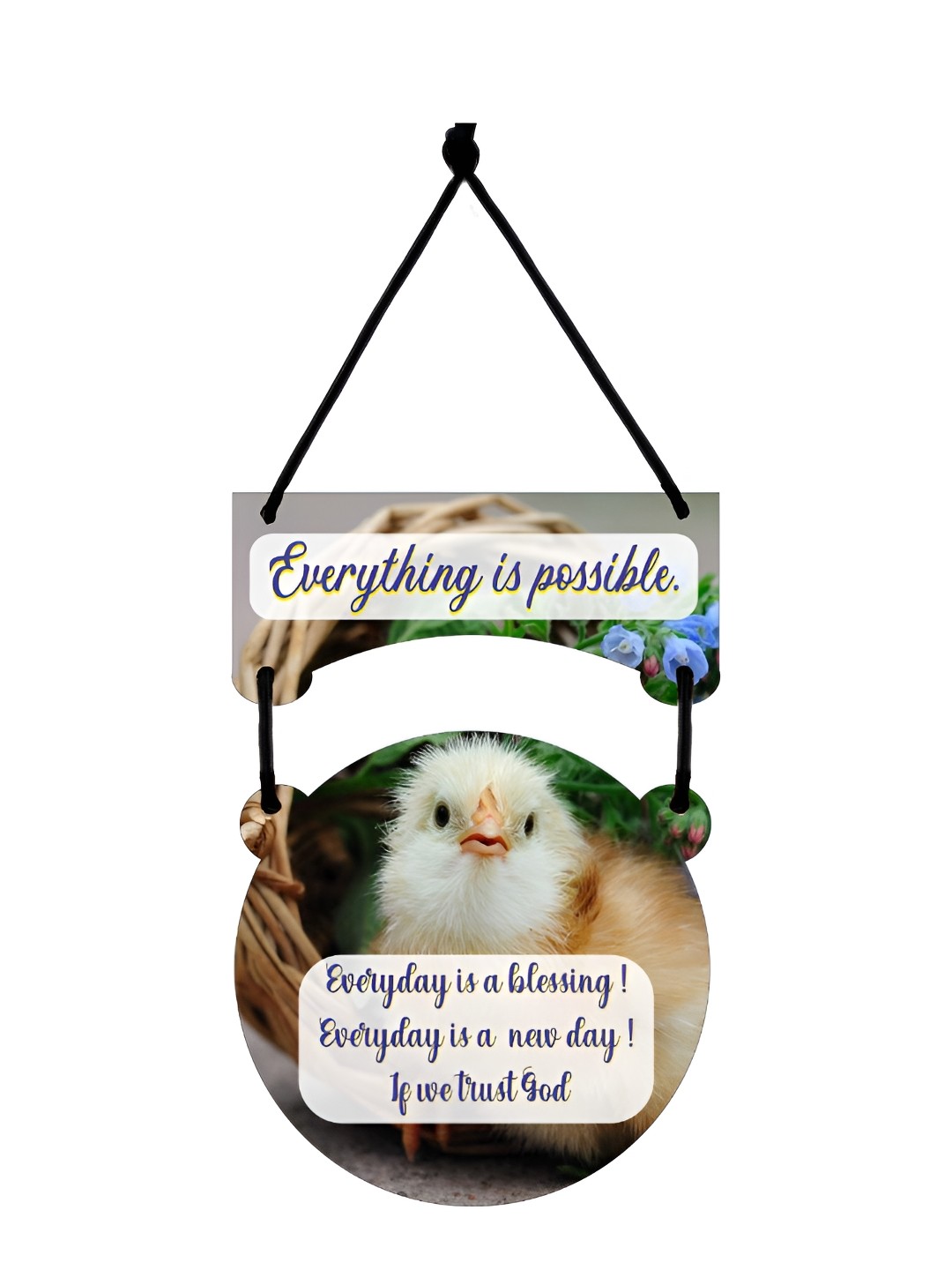

CVANU White & Green Heat Resistance Wall Hanging