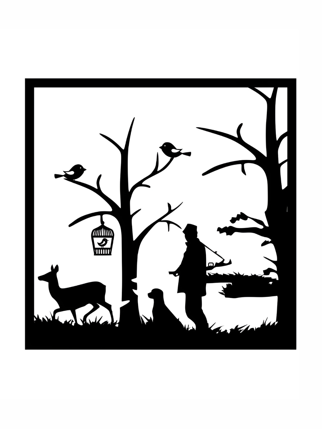 

CVANU Black Heat Resistance Wall Hanging