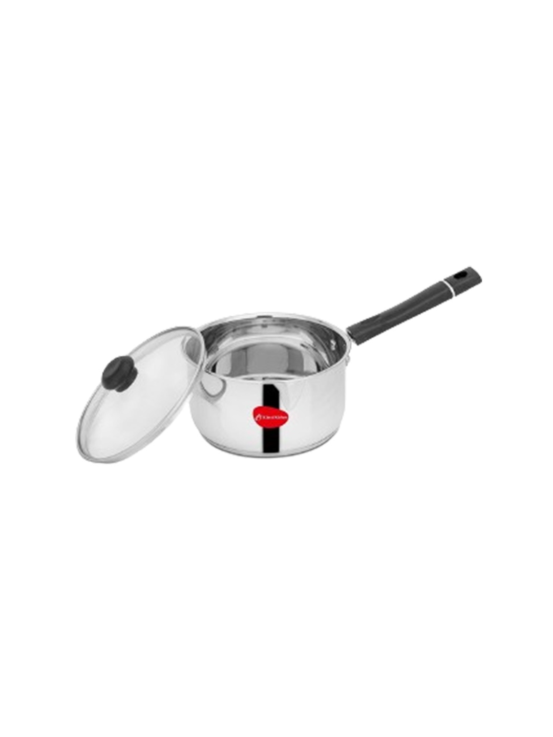 

Klassi Kichen Steel -Tone Stainless Steel Saucepan With Glass Lid - 1.5 L