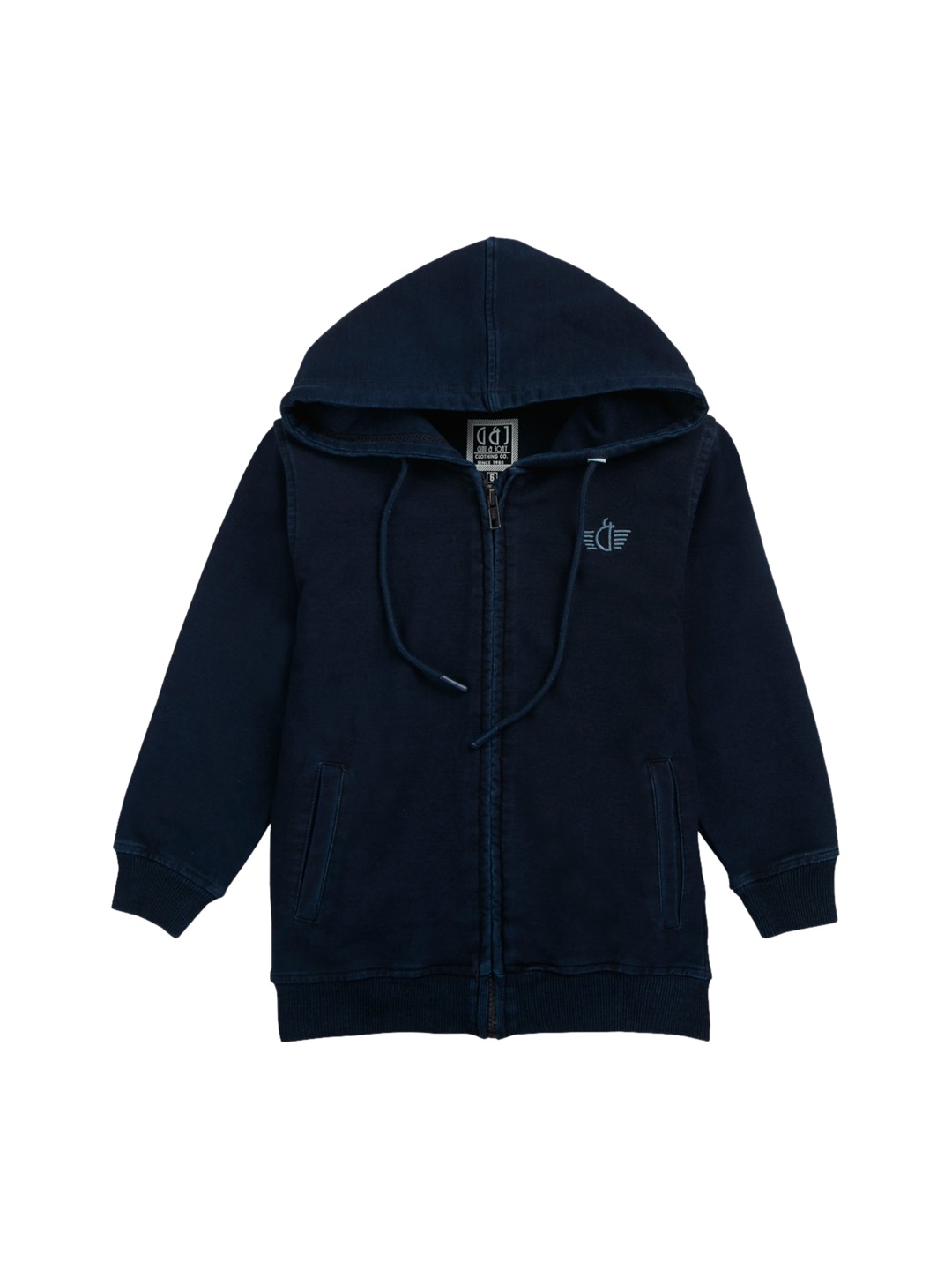 

Gini and Jony Boys Fleece Long Sleeves Open Front Jacket, Navy blue