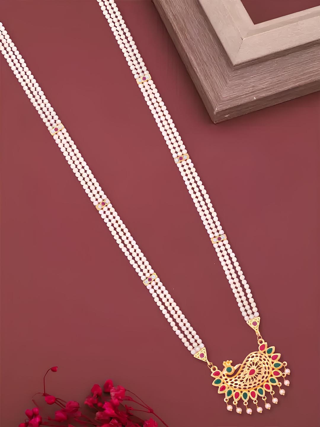 

KARISHMA KREATIONS Gold Plated Cubic Zirconia Necklace