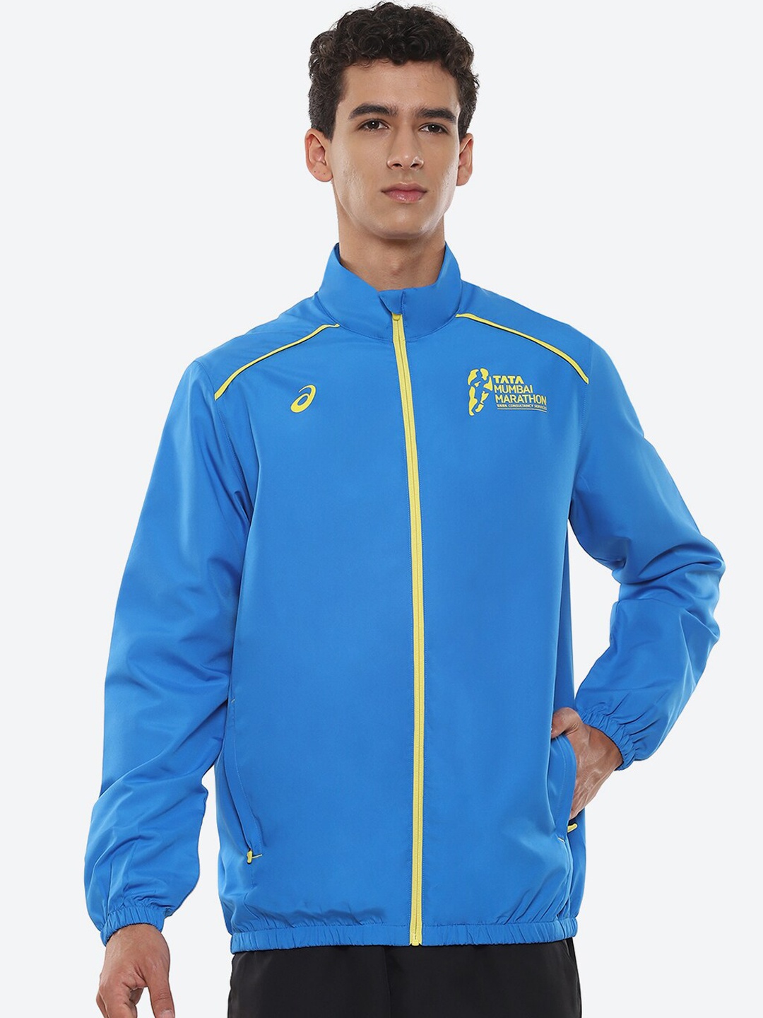 

ASICS TMM 2024 SM Printed Track Sporty Jacket, Blue