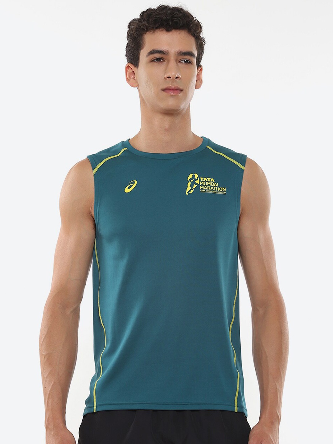 

ASICS Men Green TMM 2024 SM Singlet T-Shirt