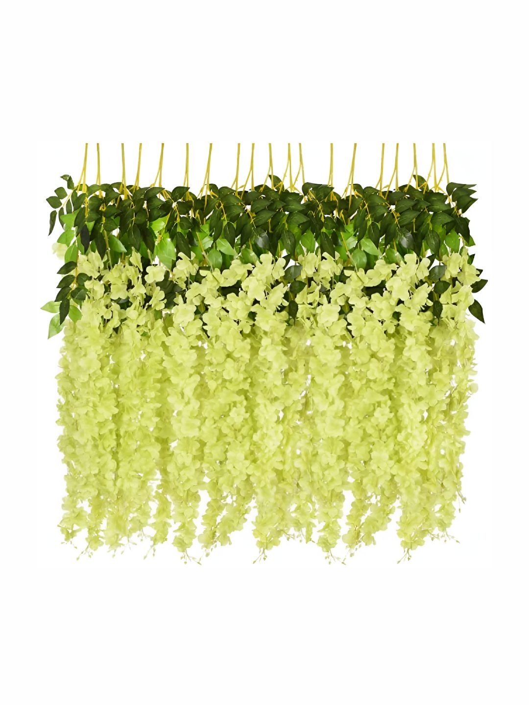 

WELL ART GALLERY Green 10 Pieces Wisteria Hanging Artificial Flower