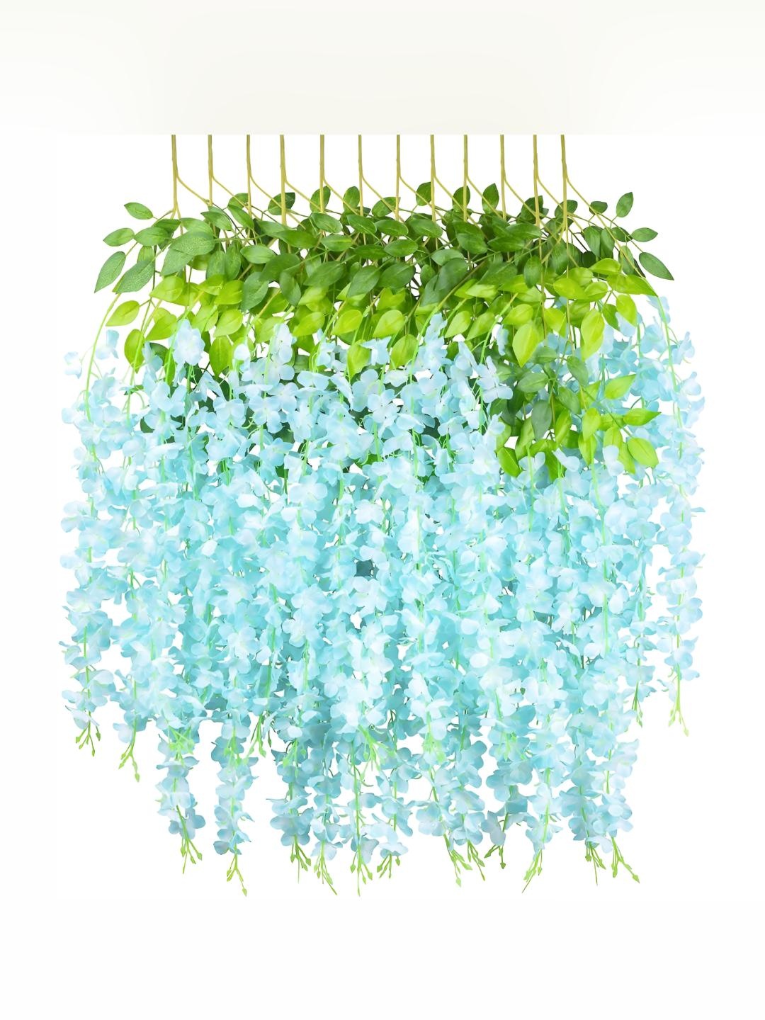 

WELL ART GALLERY Blue 10 Pieces Hanging Artificial Flower