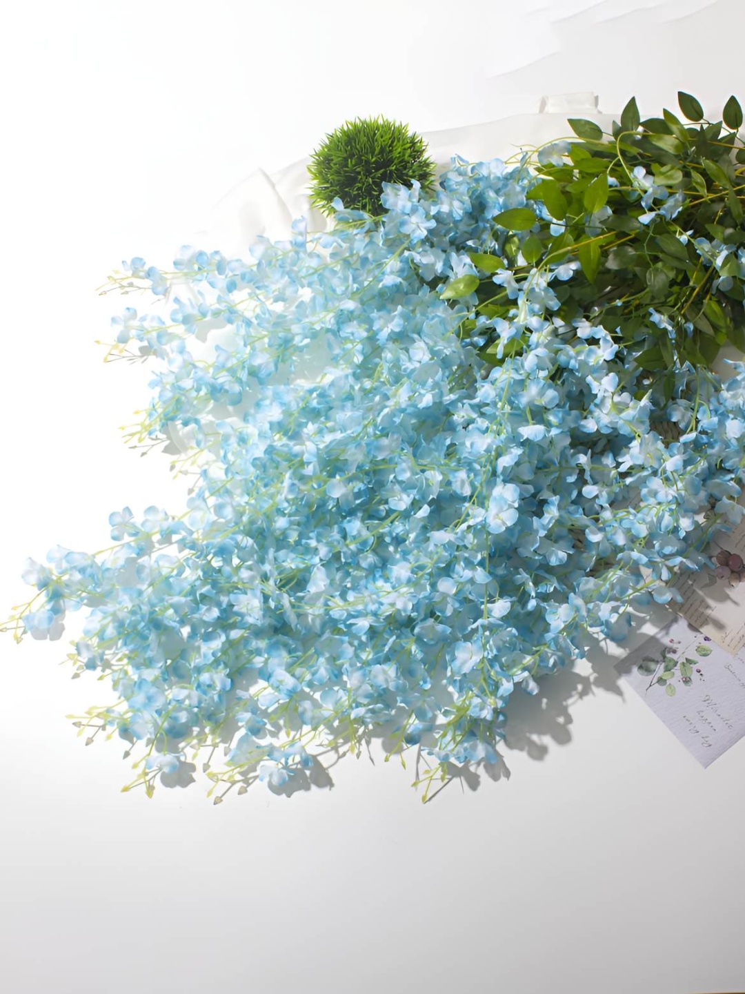

WELL ART GALLERY Blue 4 Pieces Hanging Artificial Flower