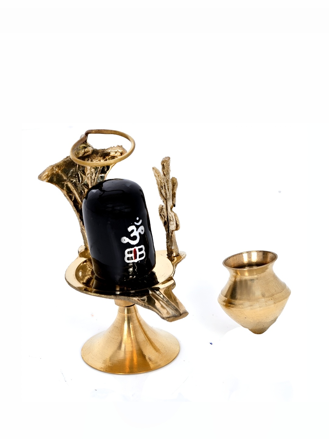 

Navyaksh Black & Gold-Tone Religious Idol Shiva Showpiece