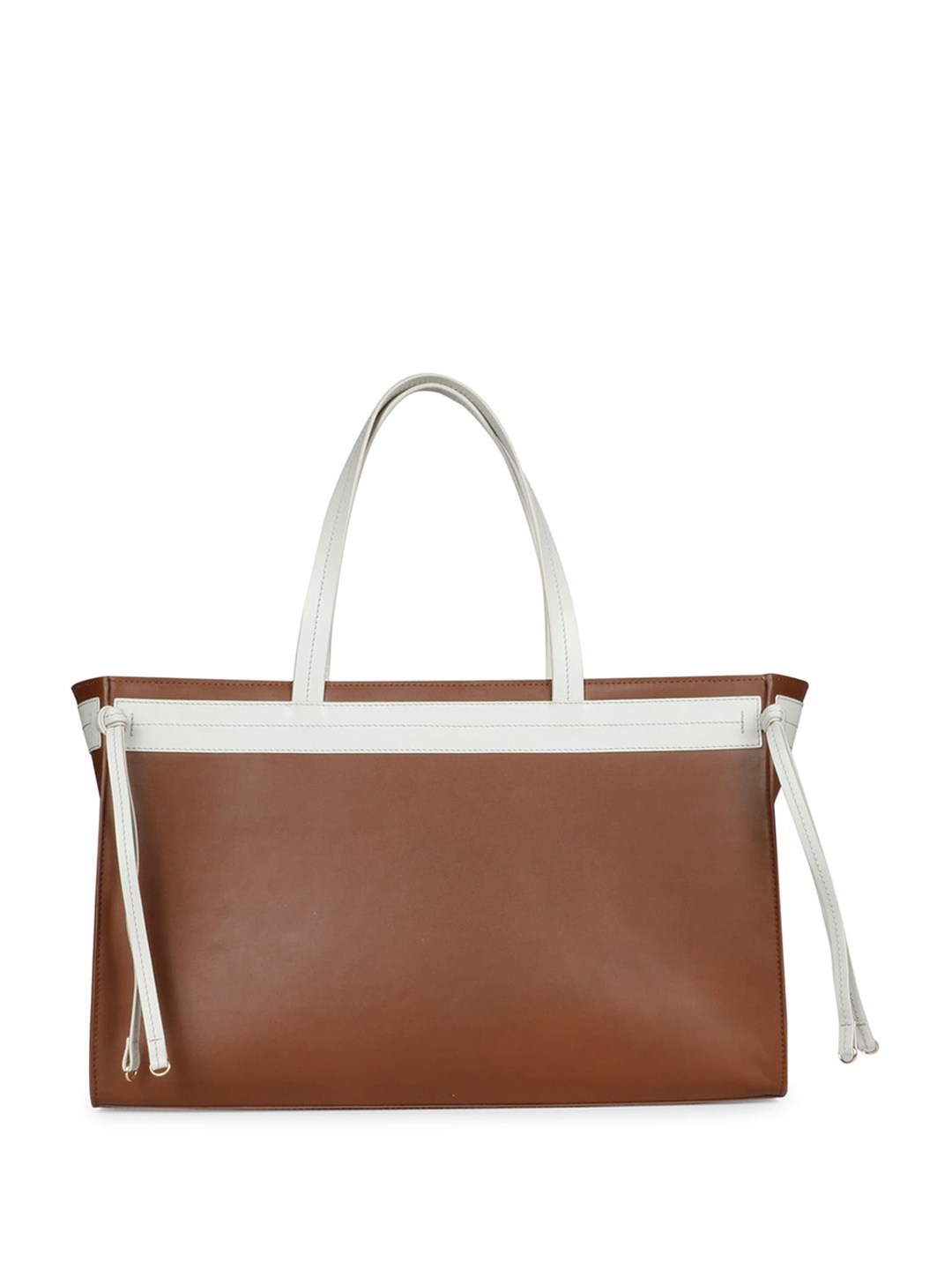 

Saint G Structured Leather Tasseled Handheld Bag, Brown