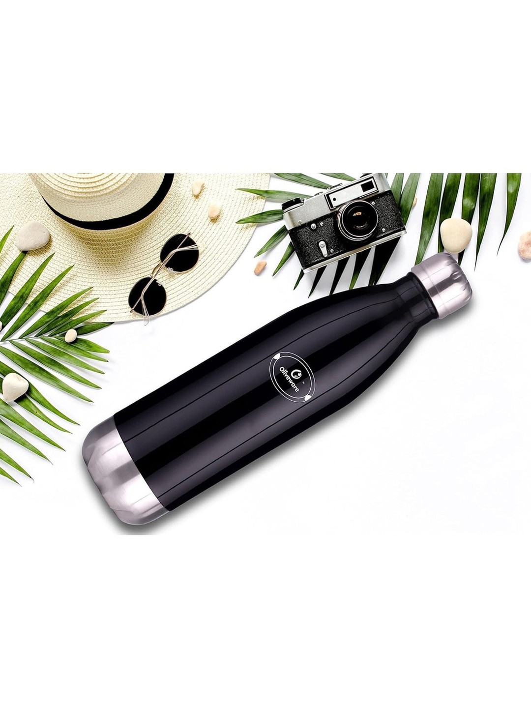 

SOPL-OLIVEWARE Black Stainless Steel Water Bottle