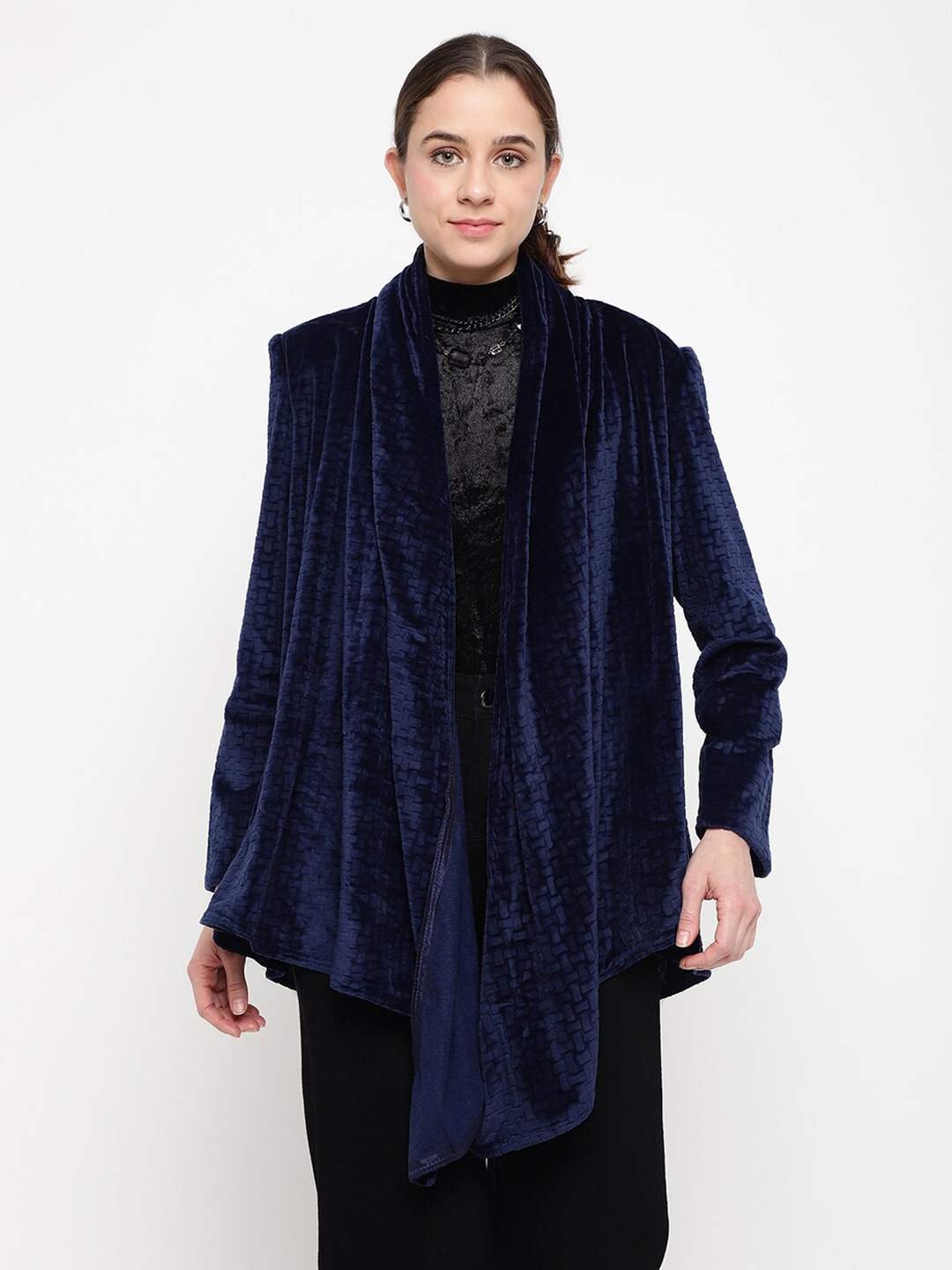 

Be Indi Women Navy Blue Shrug