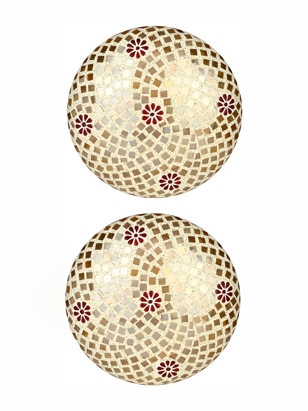 

Afast White 2 Pieces Textured Glass Ceiling Lamps