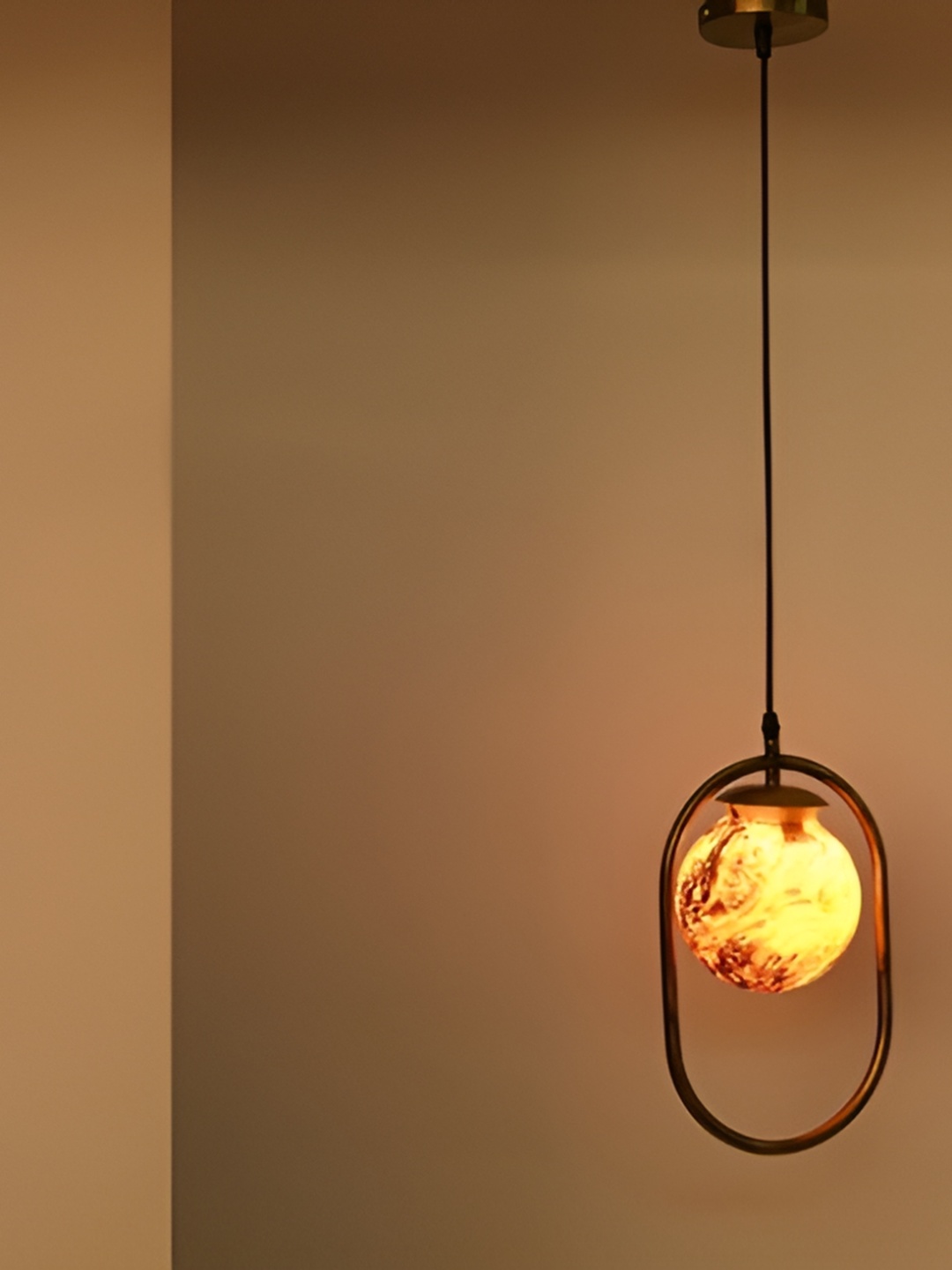 

Afast Brown Glass Ceiling Lamp