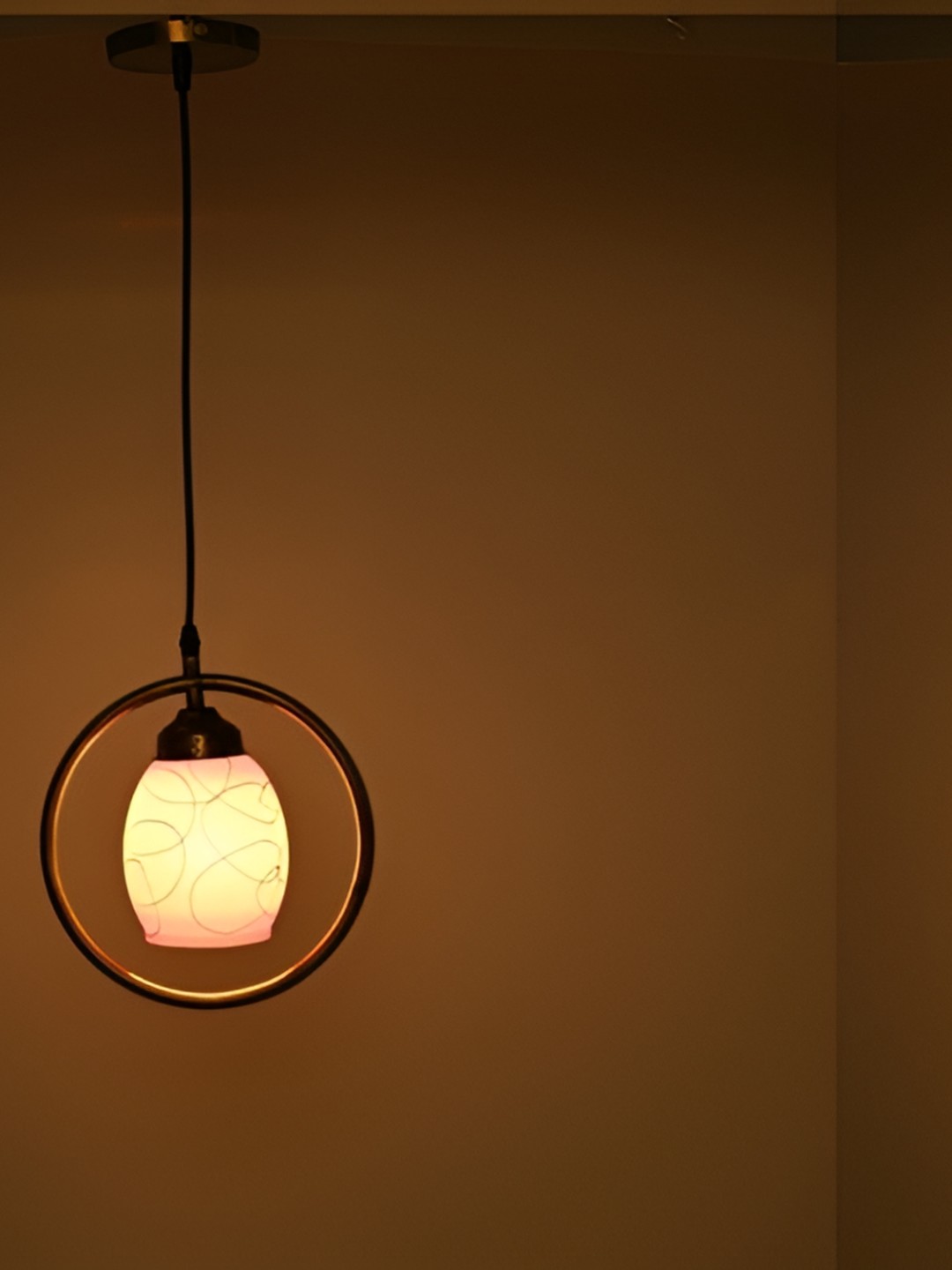 

Afast White & Pink Glass Ceiling Lamp