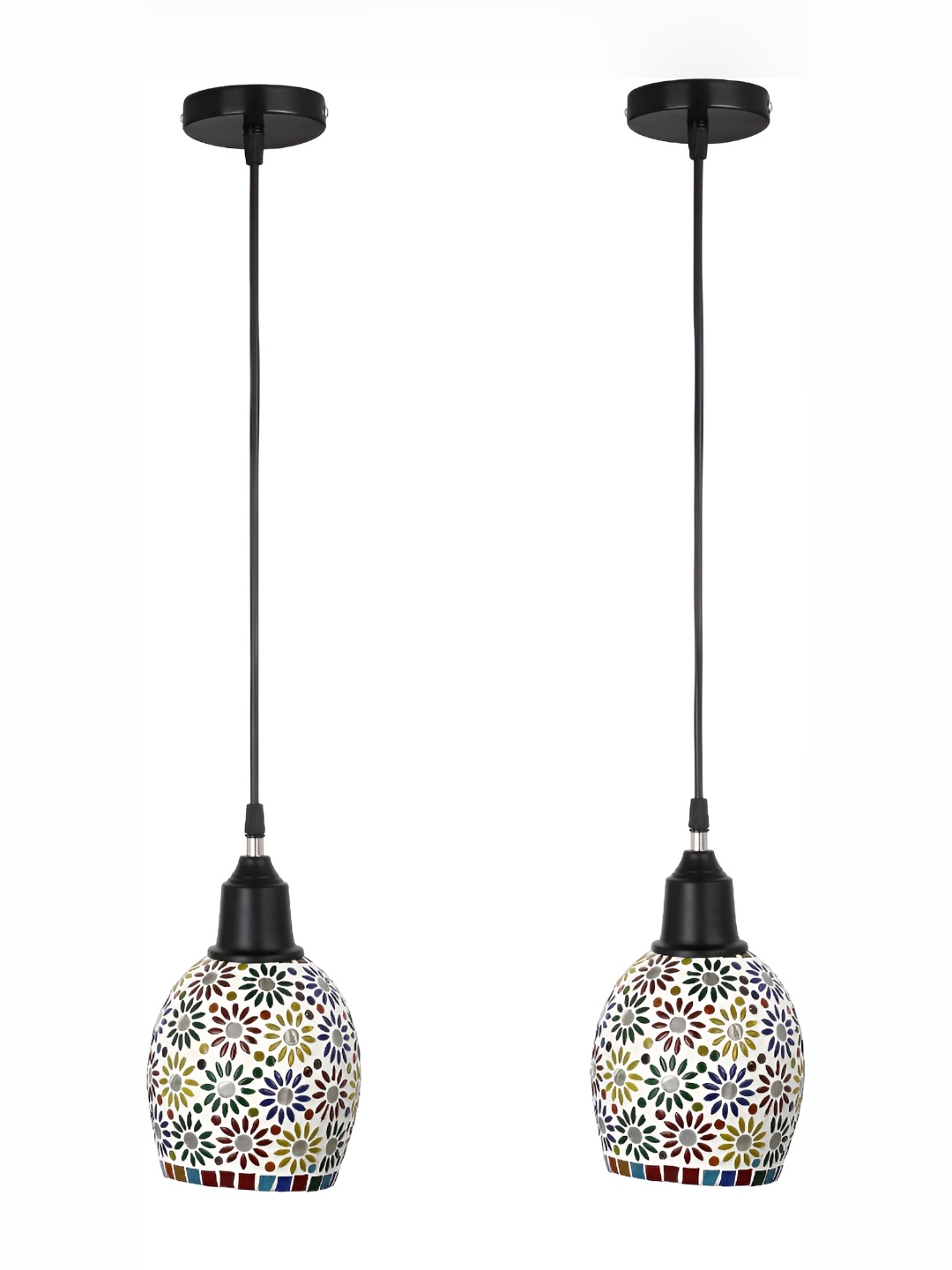 

Afast White & Yellow 2 Pieces Glass Ceiling Lamp