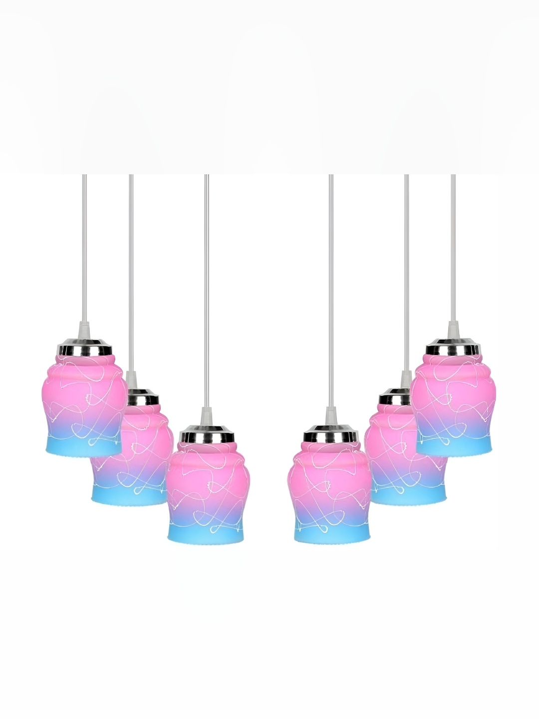 

Afast Pink Glass Ceiling Lamp