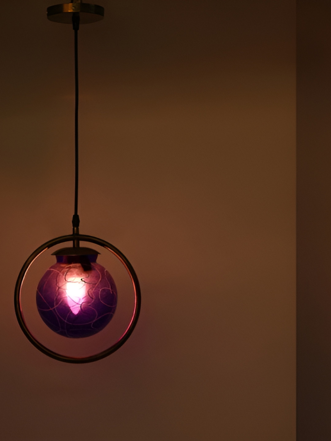 

Afast Blue Glass Ceiling Lamp