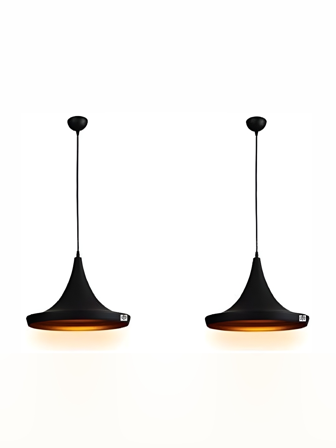 

Afast Black 2 Pieces Metal Ceiling Lamps