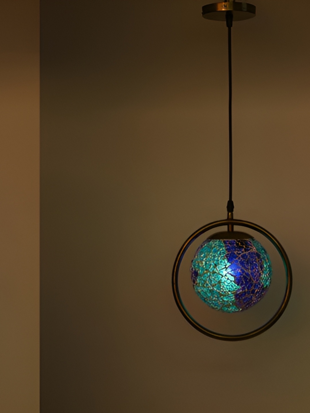 

Afast Blue Glass Ceiling Lamp