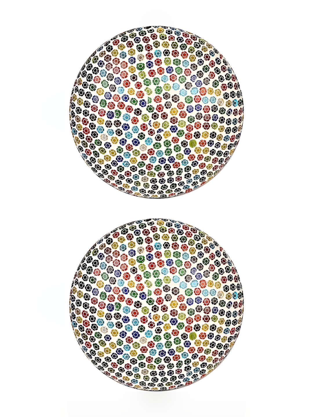 

Afast White 2 Pieces Textured Glass Ceiling Lamps