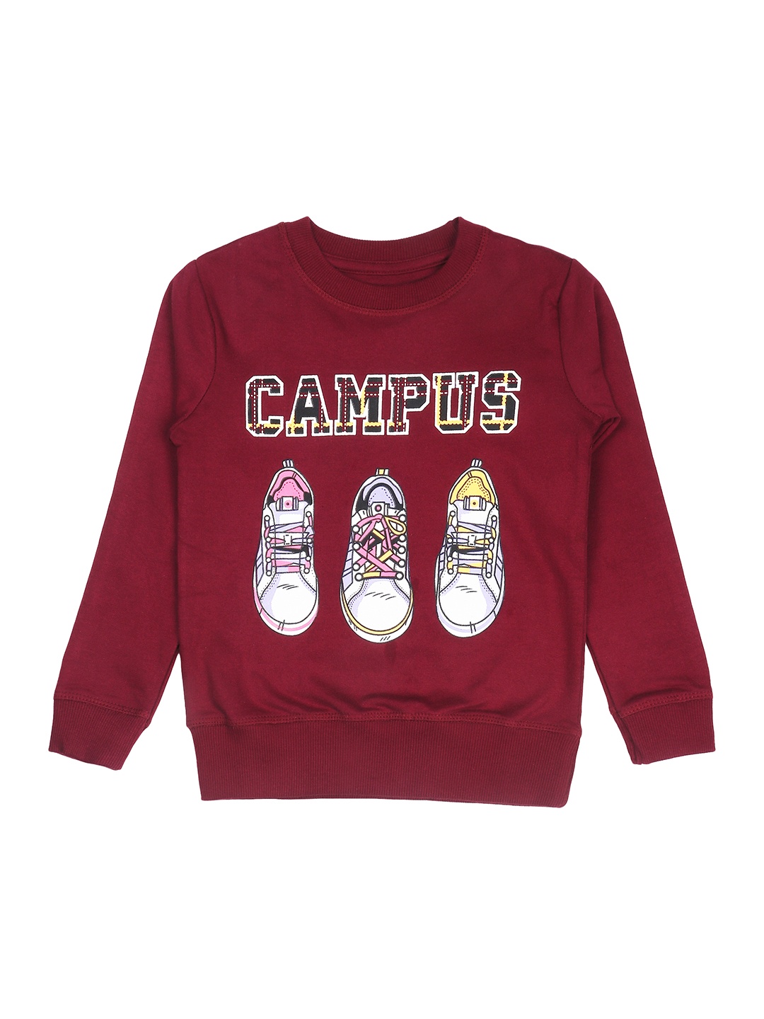 

BAESD Boys Maroon Printed Sweatshirt