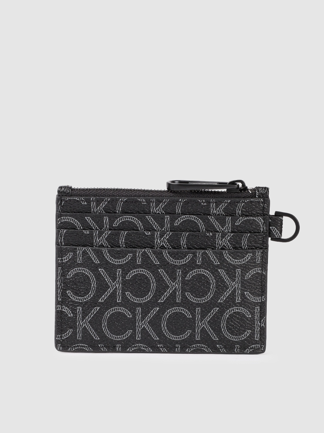 

Calvin Klein Men Brand Logo Printed Card Holder, Black