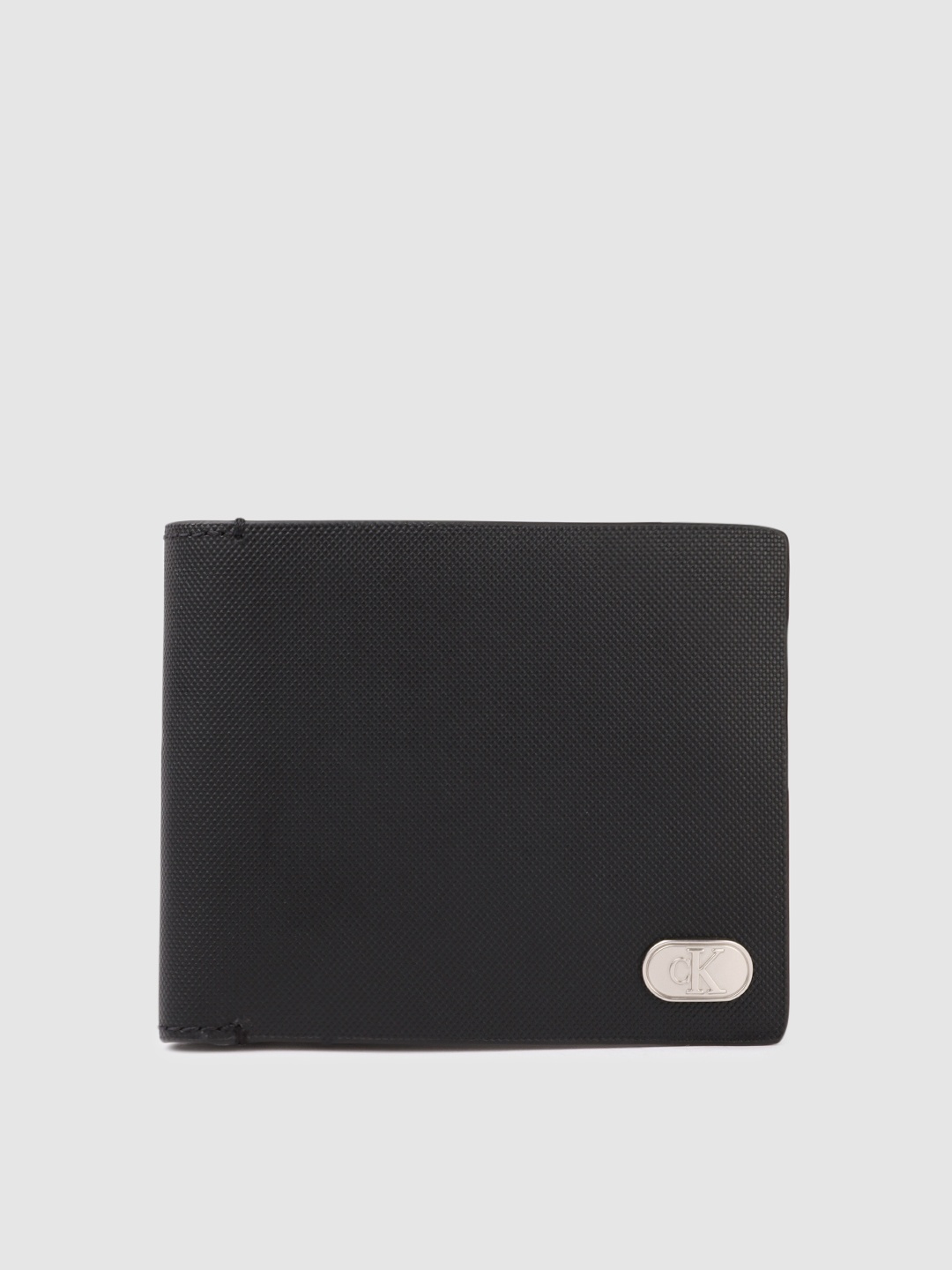 

Calvin Klein Men Leather Two Fold Wallet, Black