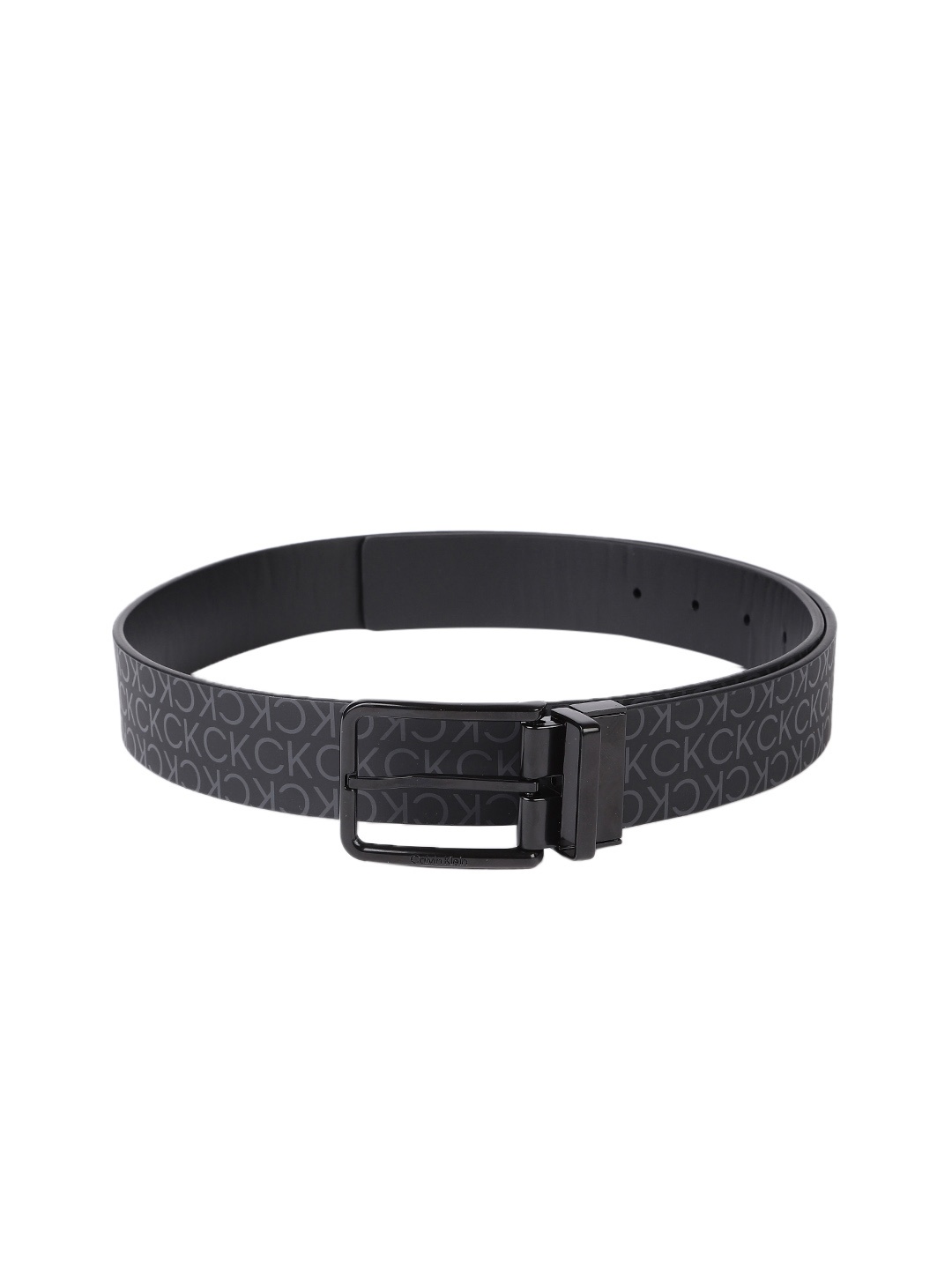 

Calvin Klein Men Brand Logo Printed Reversible Belt, Black