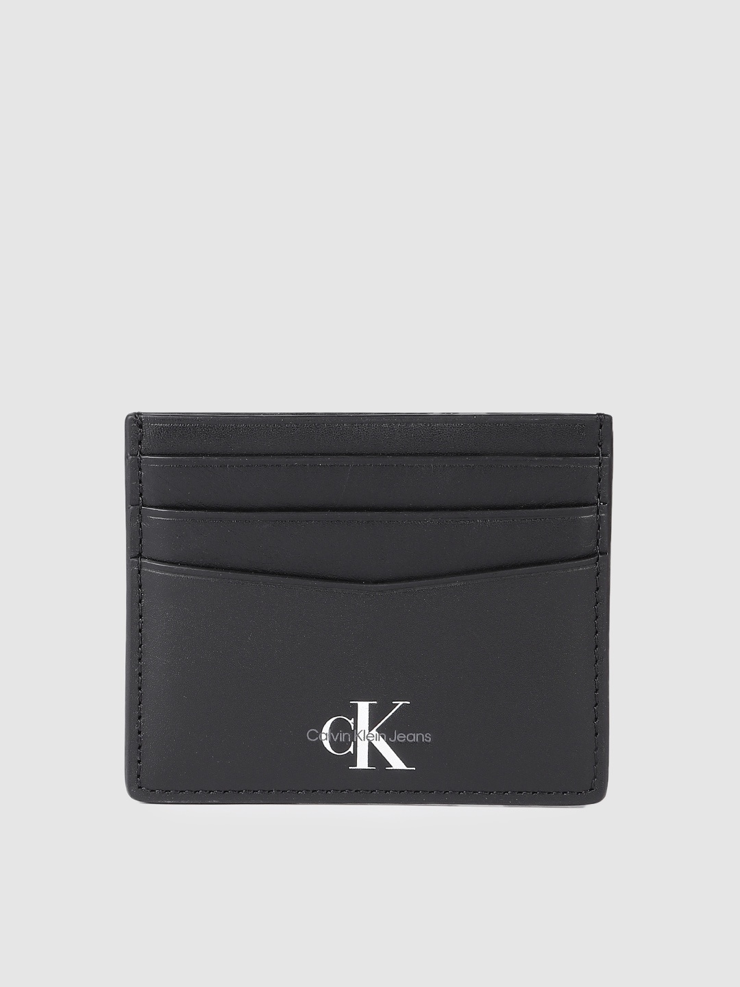 

Calvin Klein Men Leather Card Holder, Black