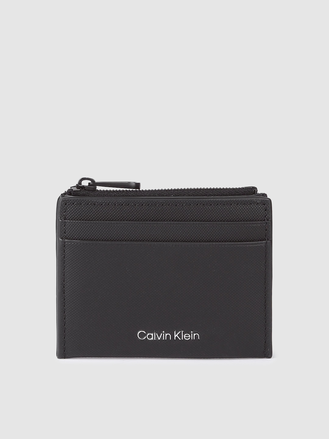 

Calvin Klein Men Leather Card Holder, Black