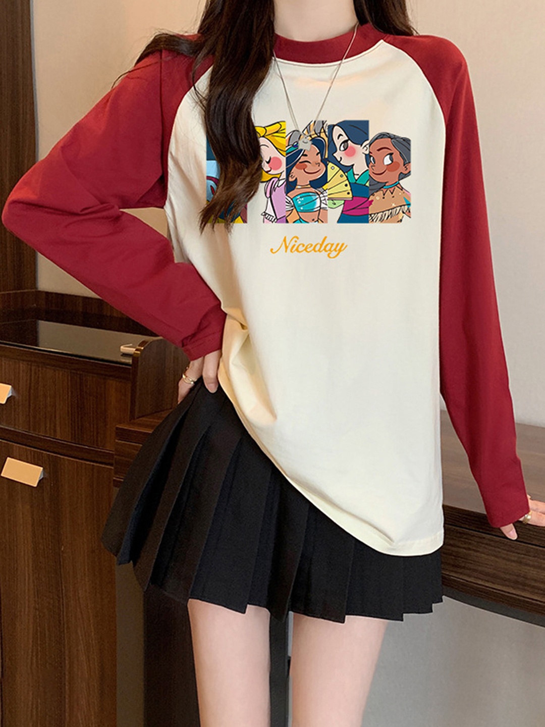 

LULU & SKY Burgundy Cotton Top