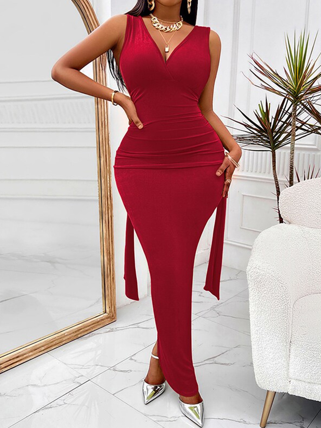 

StyleCast Red Maxi Dress