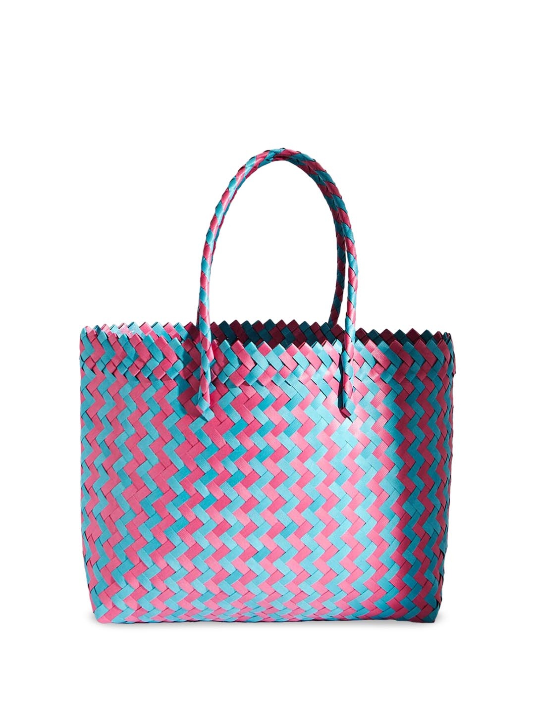

Chumbak Floral Printed Handheld Bag, Pink