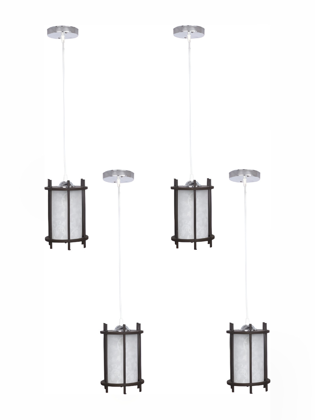 

Afast White & Black 4 Pieces Glass Ceiling Lamp