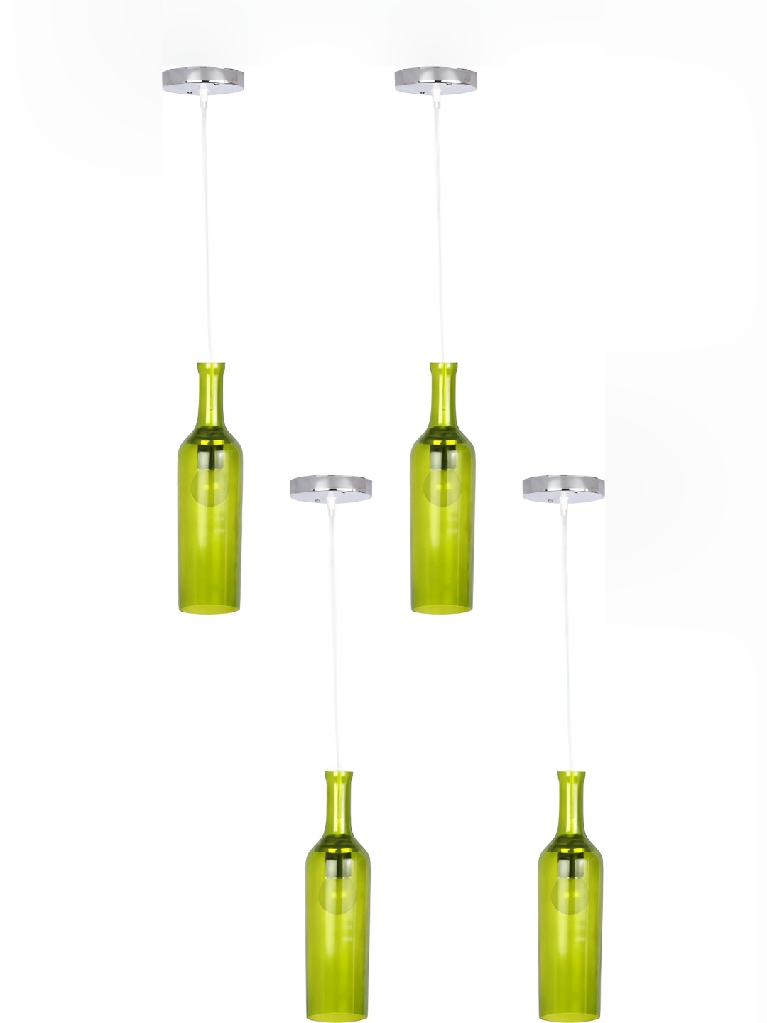 

Afast Green 4 Pieces Abstract Shaped Hanging Ceiling Lamps