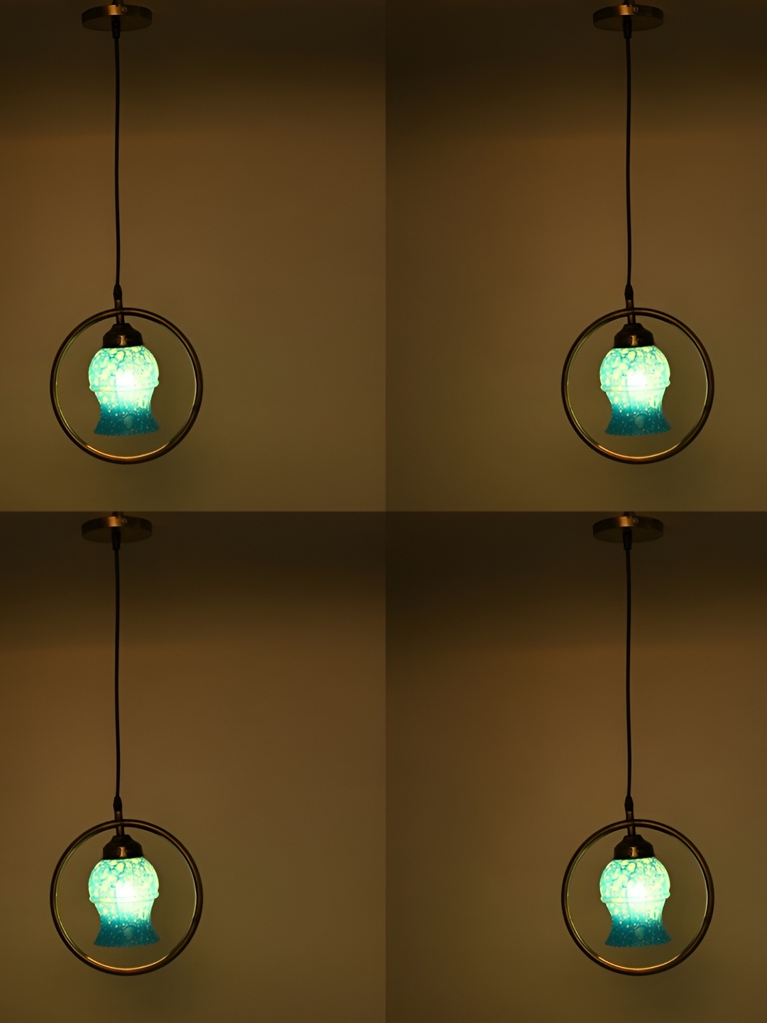 

Afast Blue 4 Pieces Glass Ceiling Lamp
