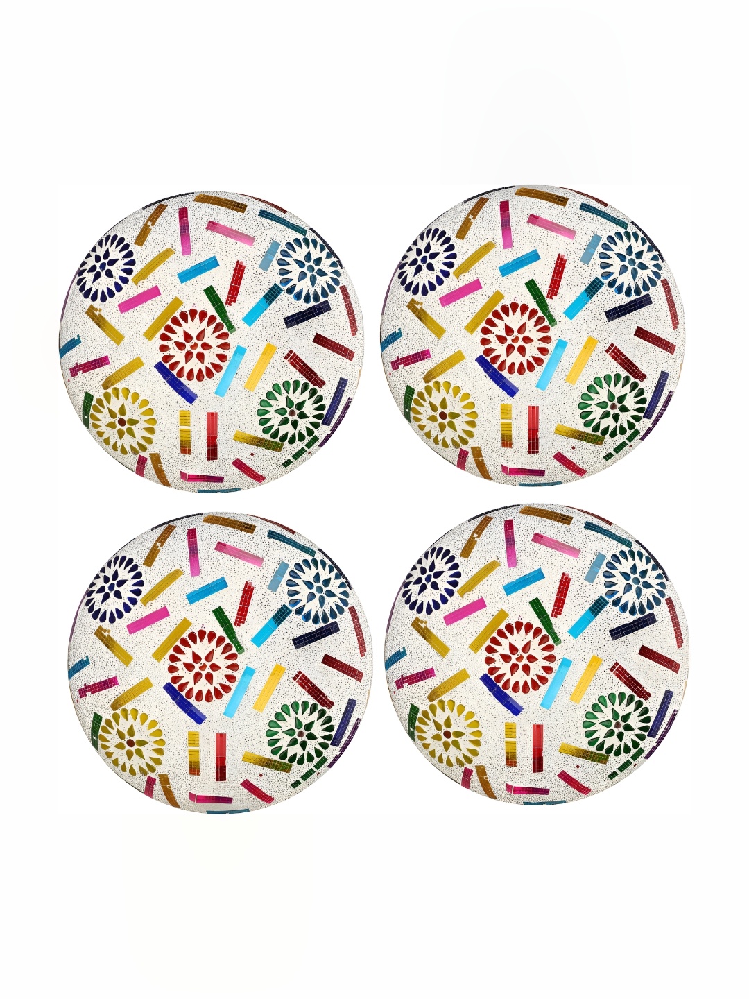 

Afast White & Mustard 4 Pieces Glass Textured Spherical Ceiling Lamps
