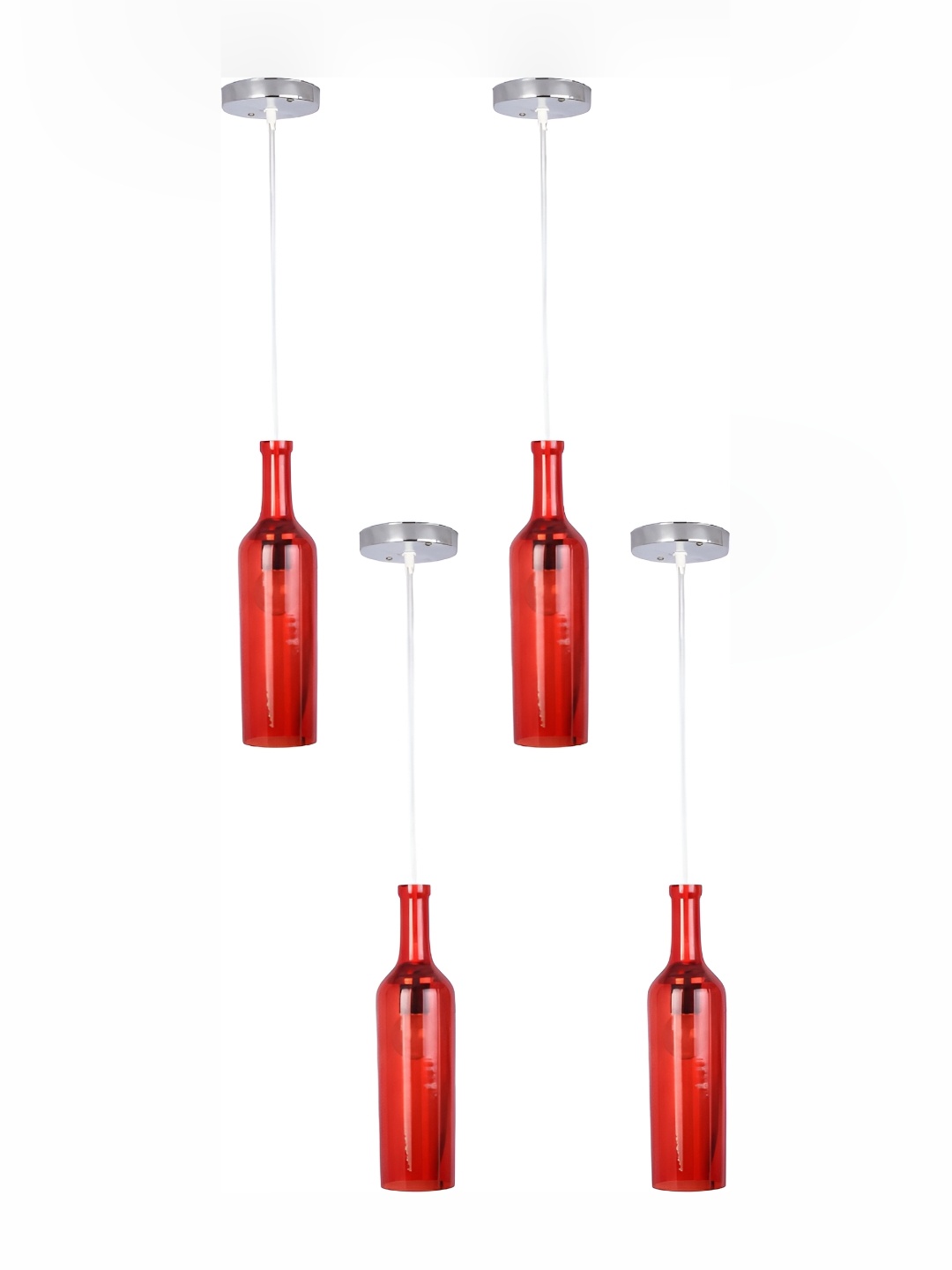 

Afast Red 4 Pieces Abstract Shaped Hanging Ceiling Lamp