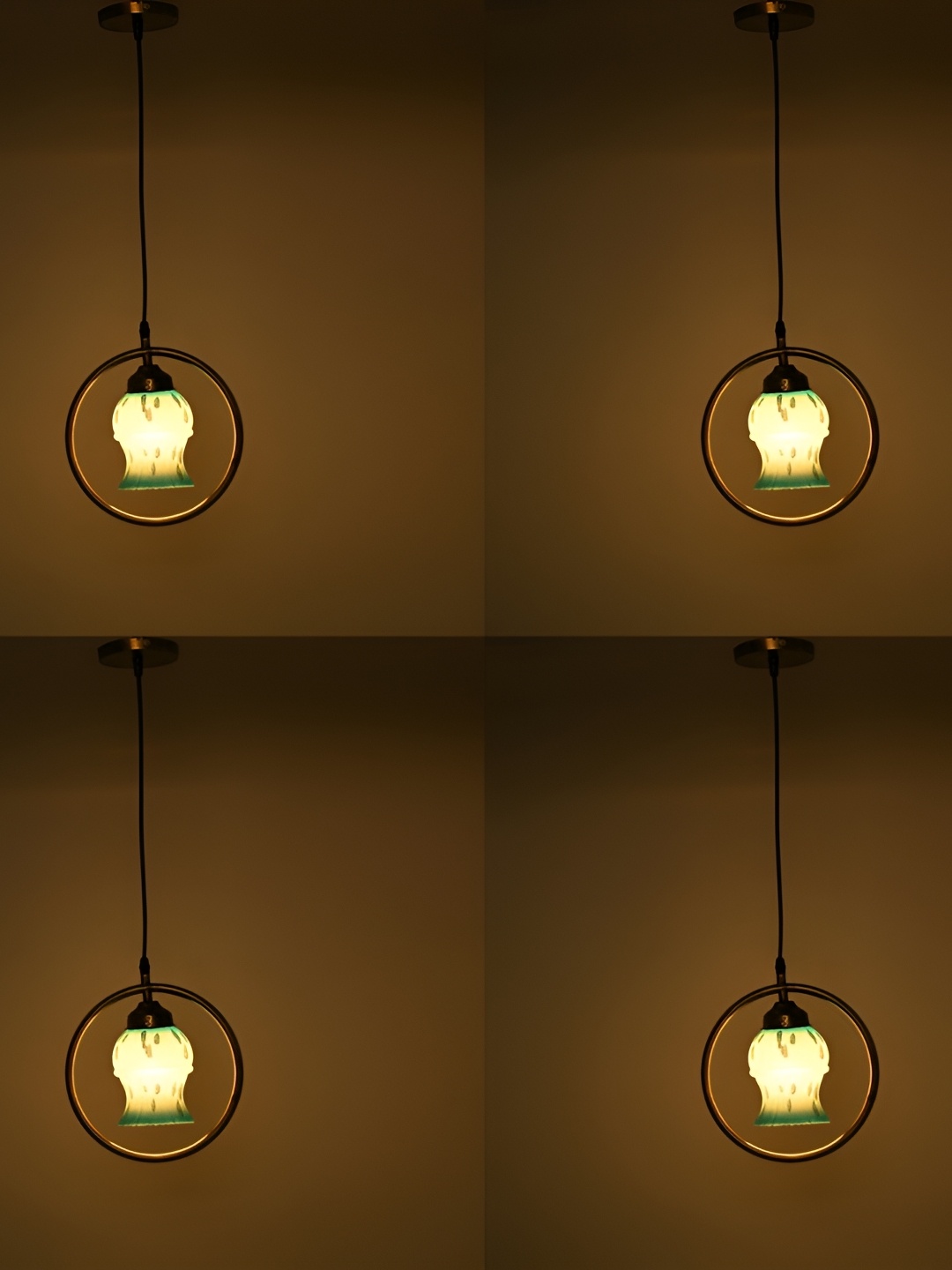 

Afast White & Green 4 Pieces Glass Ceiling Lamp