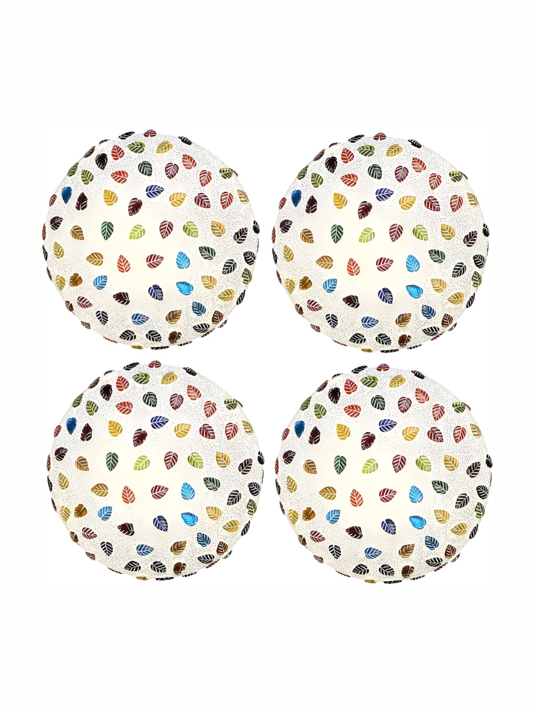 

Afast White & Red 4 Pieces Textured Spherical Shaped Hanging Ceiling Lamps