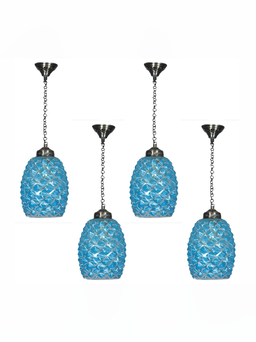 

Afast Blue Glass Ceiling Lamp